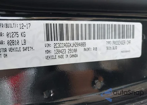 2018 Chrysler 300 300S Awd из США, поврежденный, VIN 2C3CCAGGXJH204089